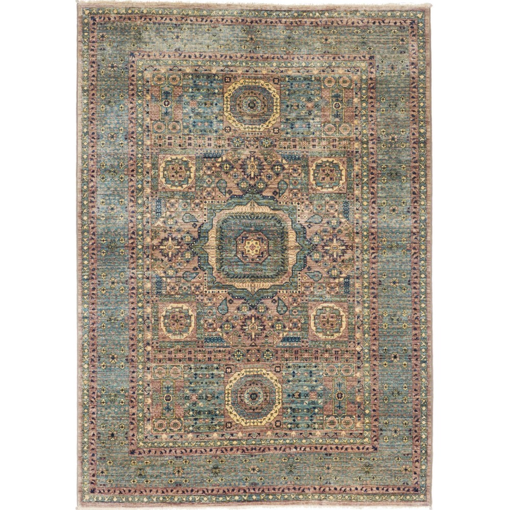 Tappeto Mamlouk Pakistan bianco grigio 127x183