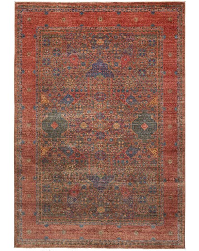 Tappeto Mamlouk Pakistan marrone grigio 205x297