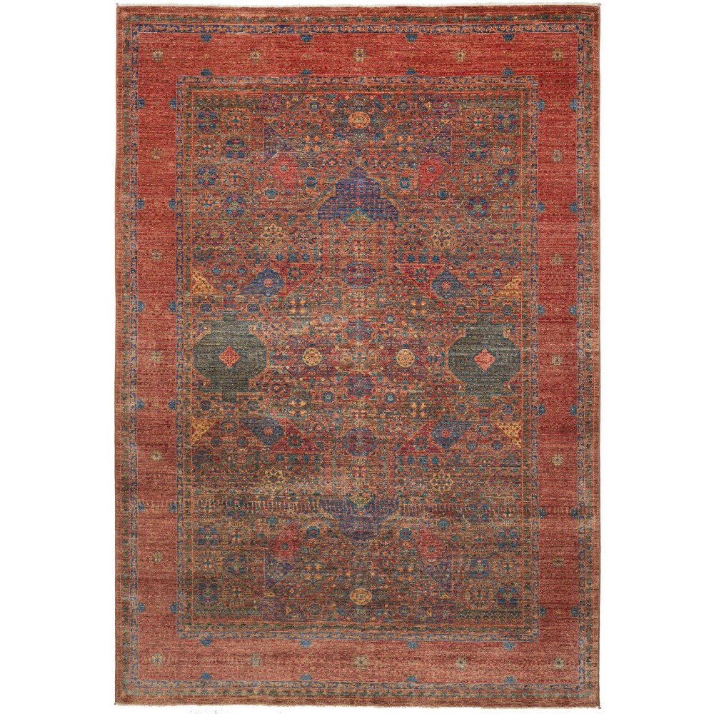 Tappeto Mamlouk Pakistan marrone grigio 205x297