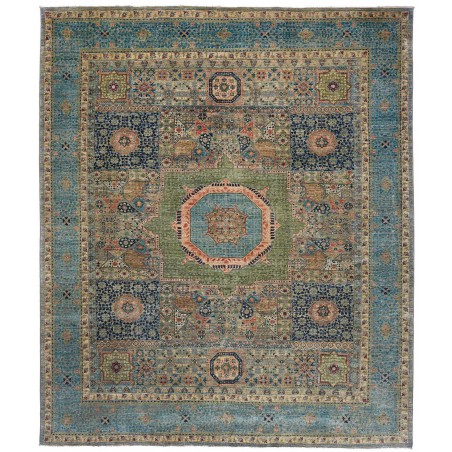 Tappeto Mamlouk Pakistan azzurro grigio 250x300