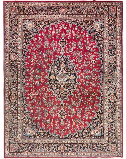 Tappeto Mashad Persia marrone grigio 293x387
