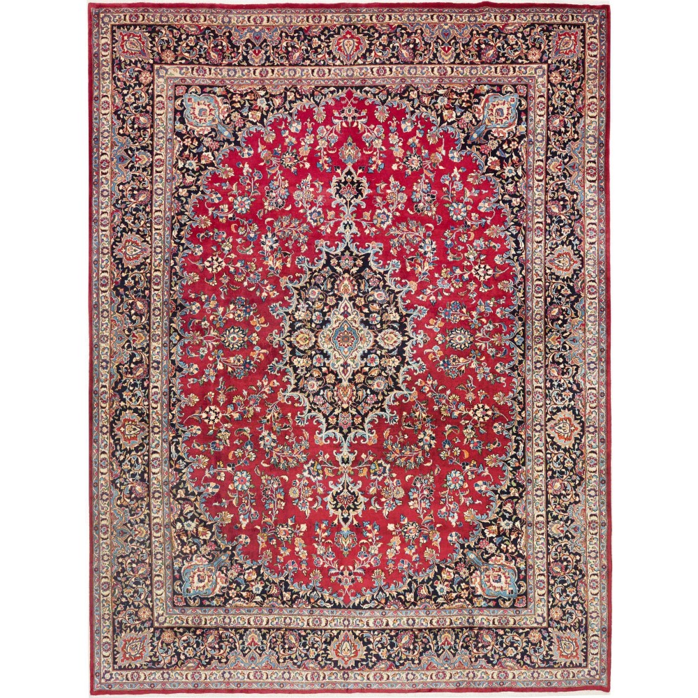 Tappeto Mashad Persia marrone grigio 293x387