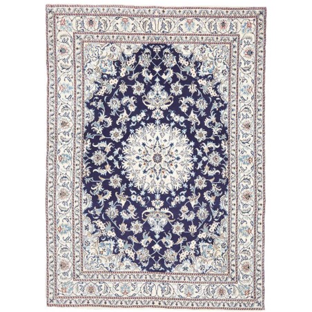 Tappeto Nain Kashmar Persia bianco grigio 171x237