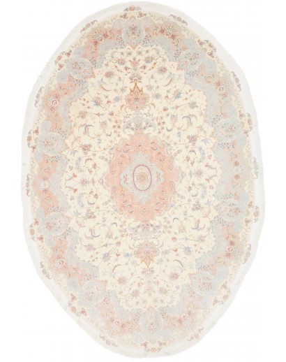 Tappeto Tabriz 50 Raj Persia bianco 201x312