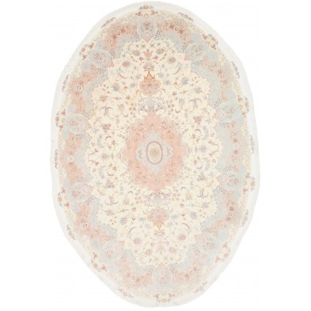 Tappeto Tabriz 50 Raj Persia bianco 201x312