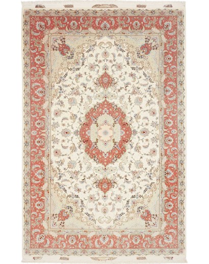 Tappeto Tabriz 70 Raj Persia bianco 196x311