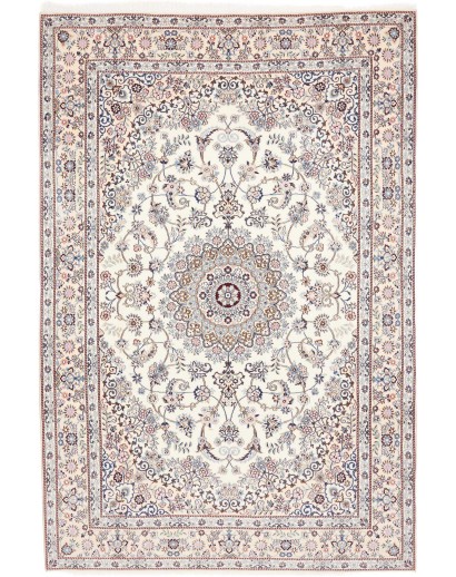 Tappeto Nain 9La Persia bianco grigio 203x303