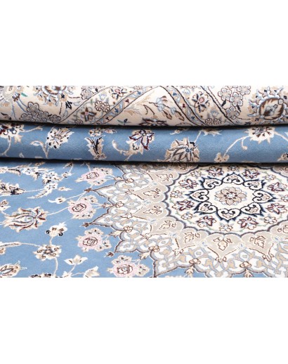 Tappeto Nain 9La Persia bianco grigio 250x348