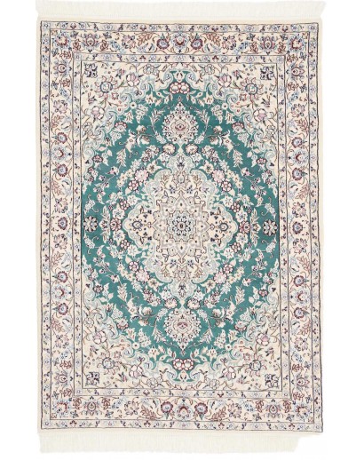 Tappeto Nain 9La Persia bianco azzurro 102x150
