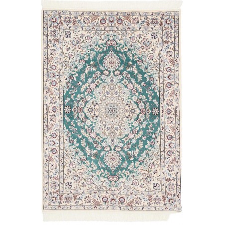 Tappeto Nain 9La Persia bianco azzurro 102x150