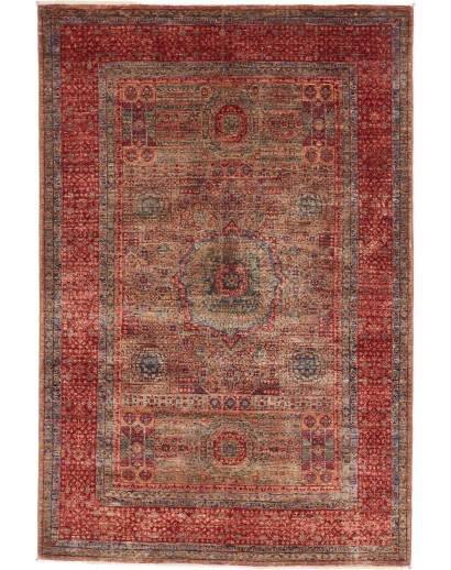 Tappeto Mamlouk Pakistan marrone arancione 128x190