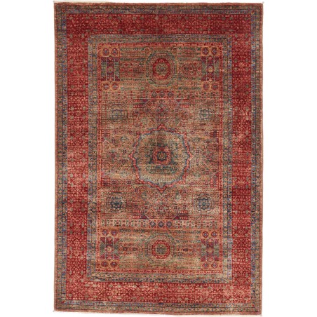 Tappeto Mamlouk Pakistan marrone arancione 128x190