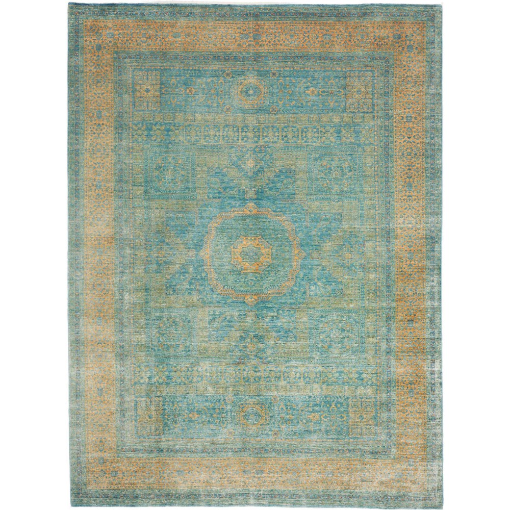 Tappeto Mamlouk Pakistan verde marrone 267x358