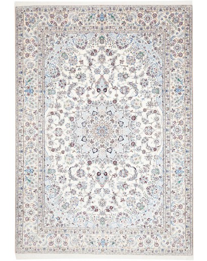 Tappeto Nain 9La Persia bianco grigio 246x348