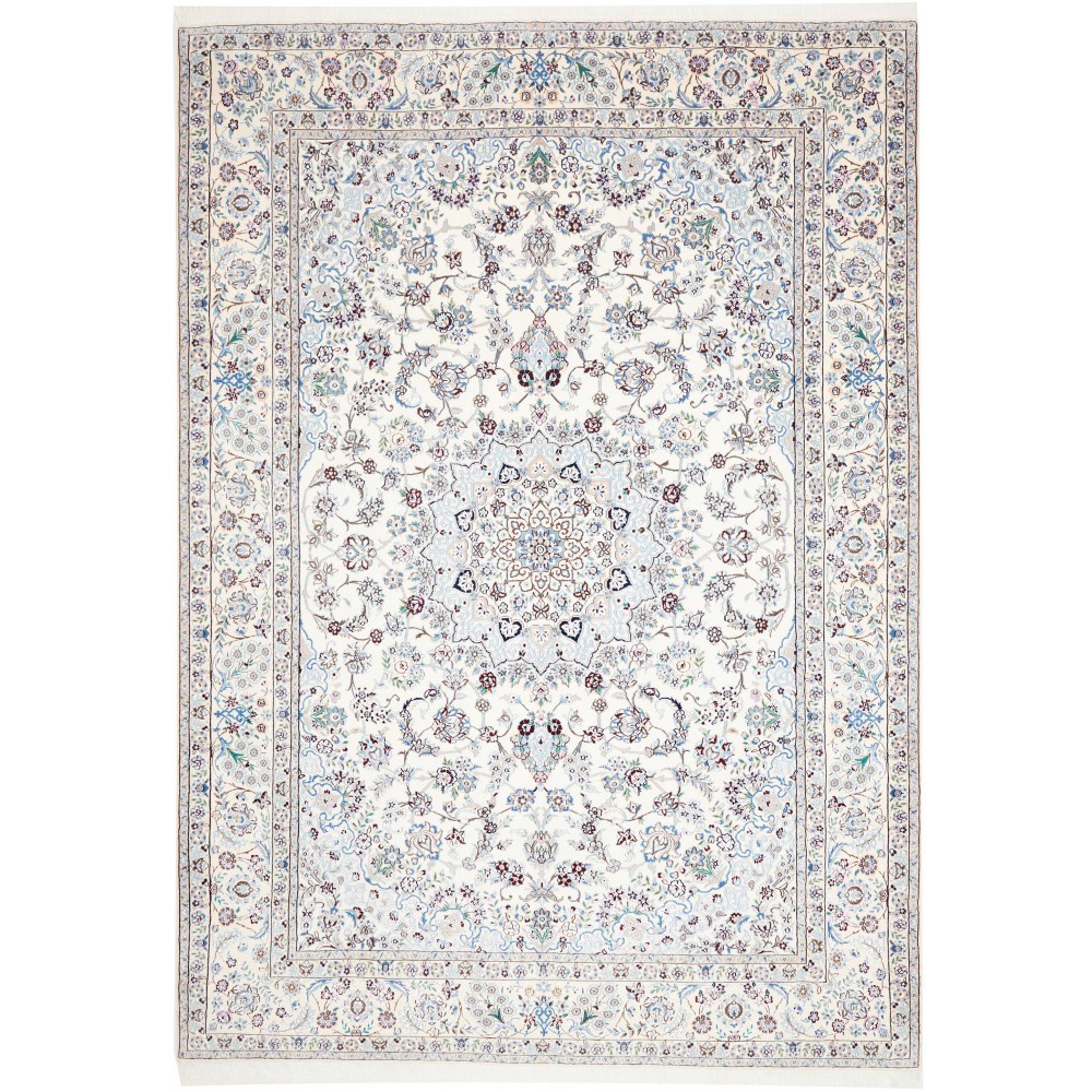 Tappeto Nain 9La Persia bianco grigio 246x348