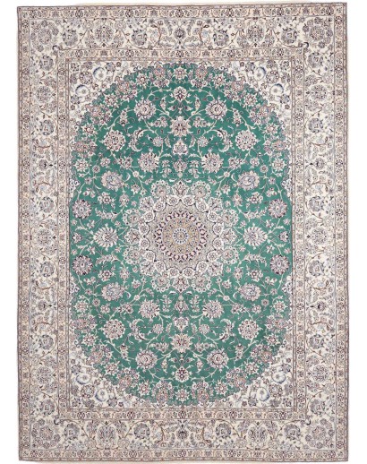 Tappeto Nain 9La Persia beige azzurro 252x350