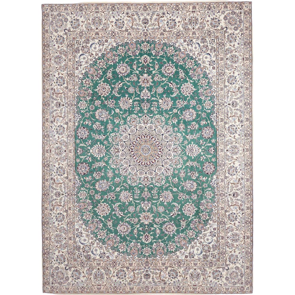 Tappeto Nain 9La Persia beige azzurro 252x350