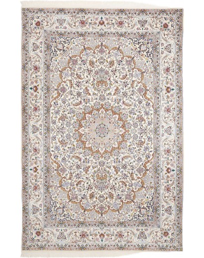 Tappeto Nain 9La Persia bianco azzurro 206x303