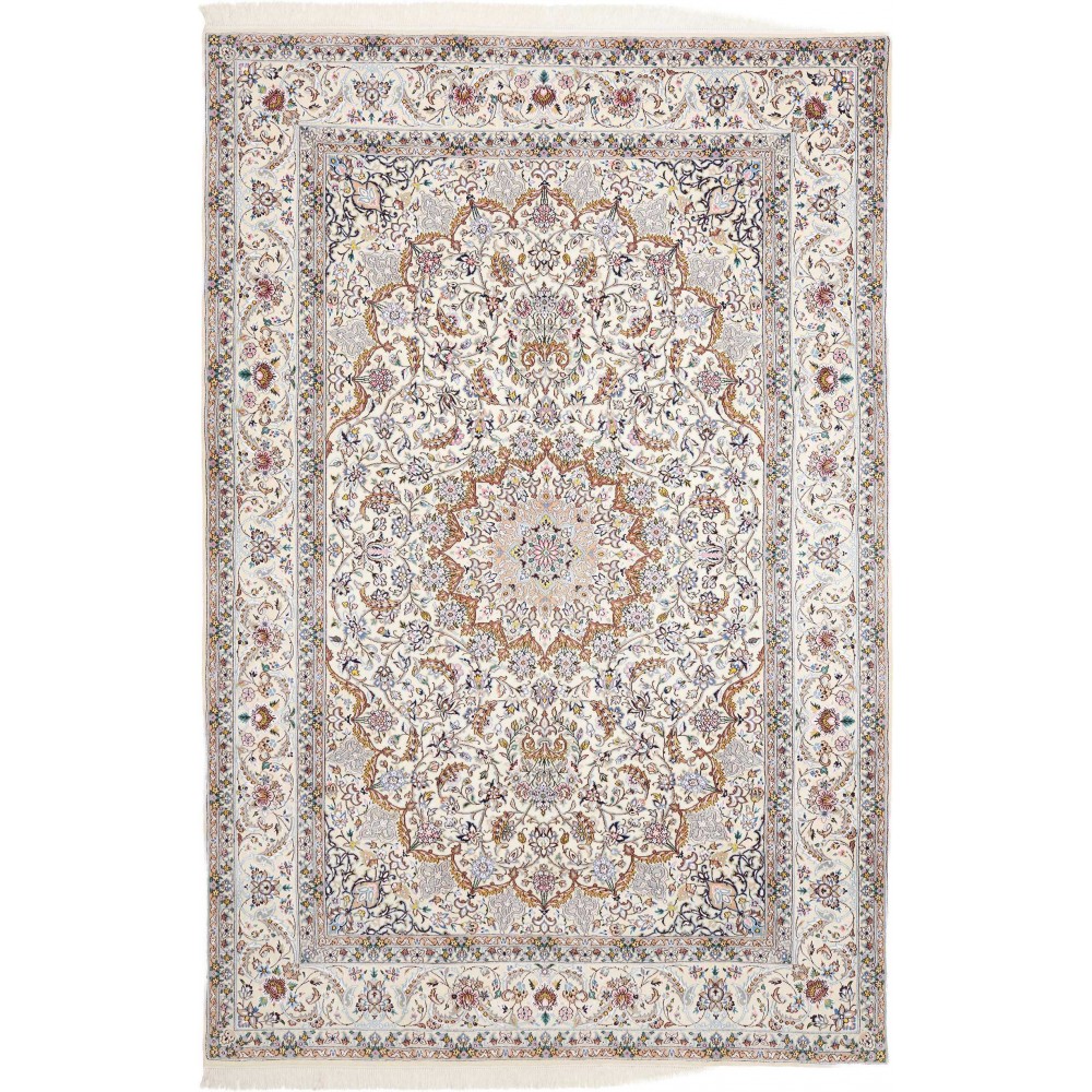 Tappeto Nain 9La Persia bianco azzurro 206x303