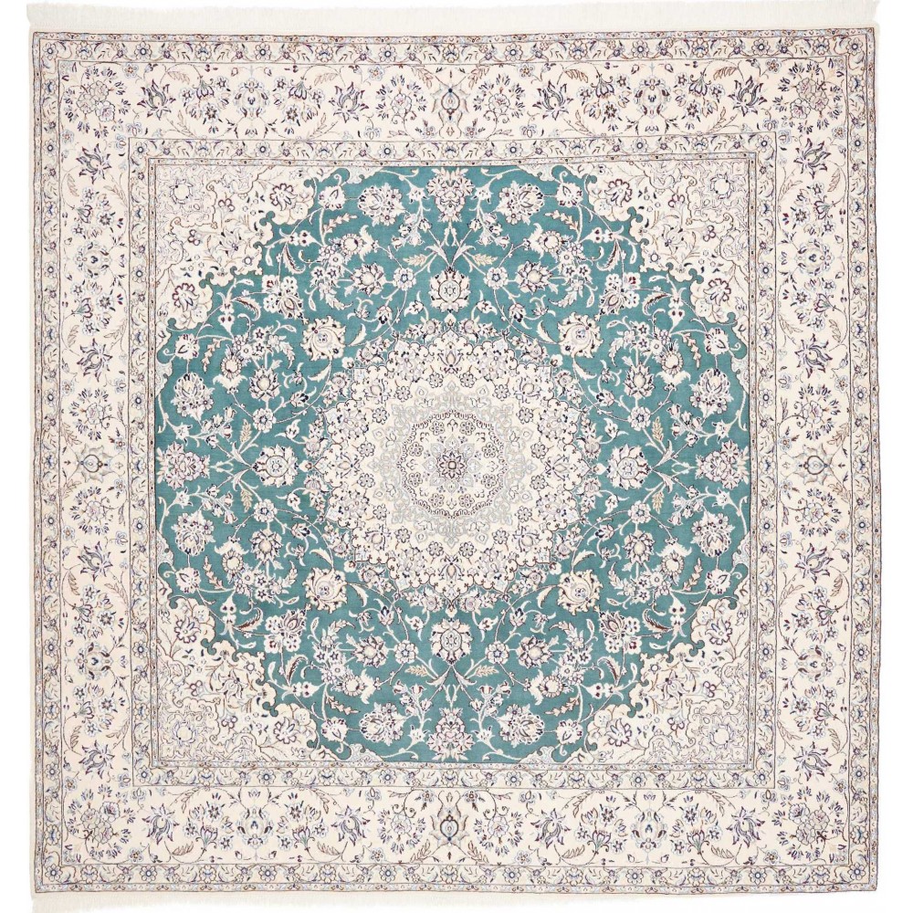 Tappeto Nain 9La Persia bianco grigio 251x253