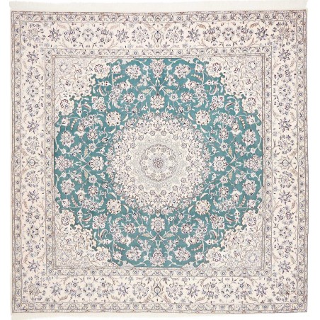 Tappeto Nain 9La Persia bianco grigio 251x253