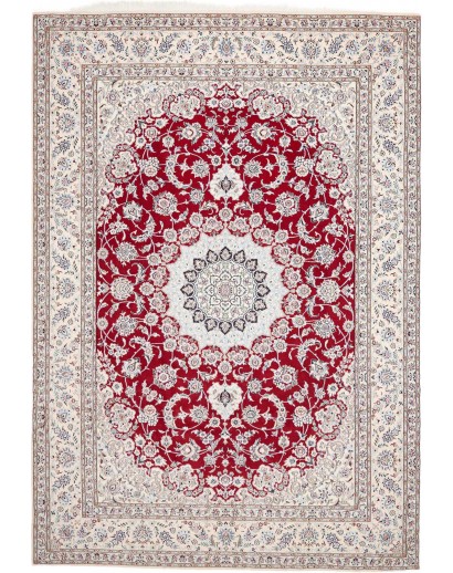 Tappeto Nain 9La Persia bianco grigio 250x358