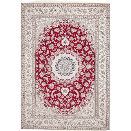 Tappeto Nain 9La Persia bianco grigio 250x358