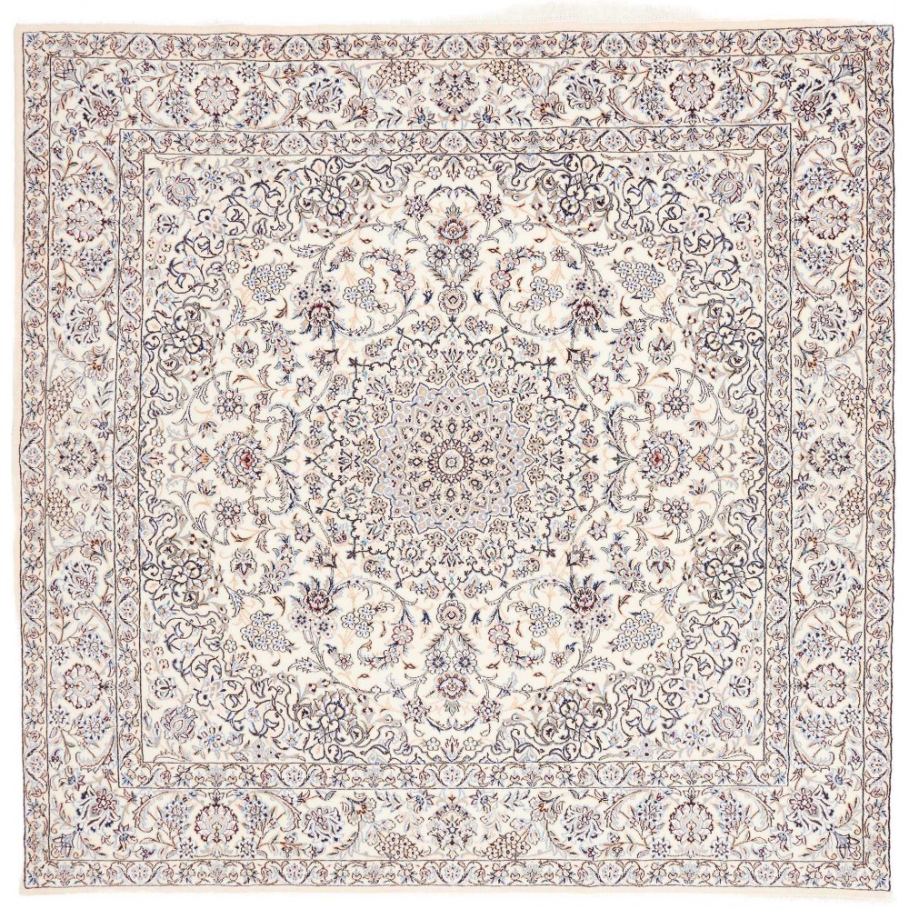 Tappeto Nain 9La Persia bianco grigio 215x210