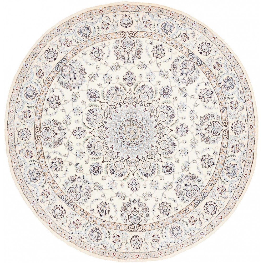 Tappeto Nain 9La Persia bianco beige 205x205
