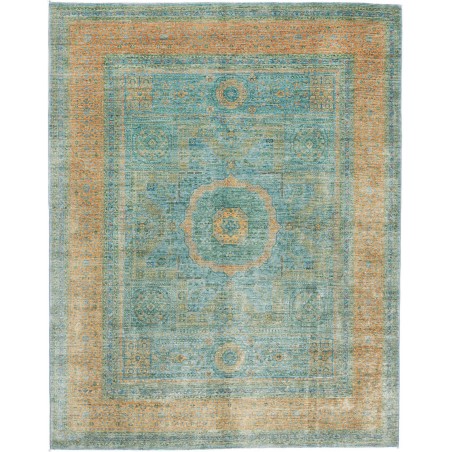Tappeto Mamlouk Pakistan verde marrone 247x300