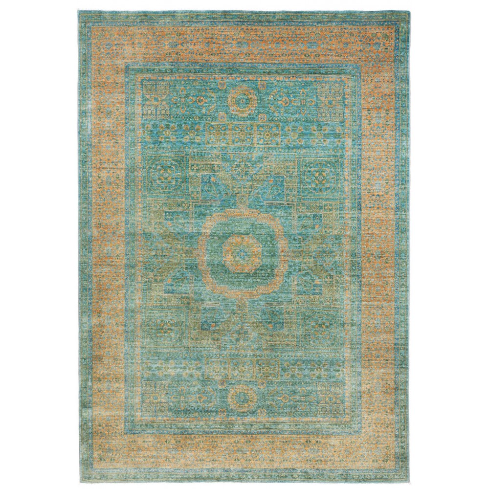 Tappeto Mamlouk Pakistan verde bianco 173x240
