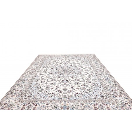 Tappeto Nain 9La Persia bianco grigio 246x348