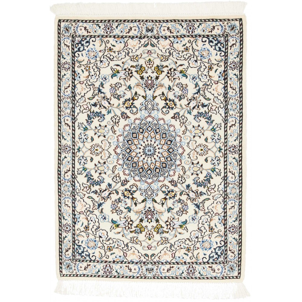Tappeto Nain 9La Persia bianco grigio 66x92