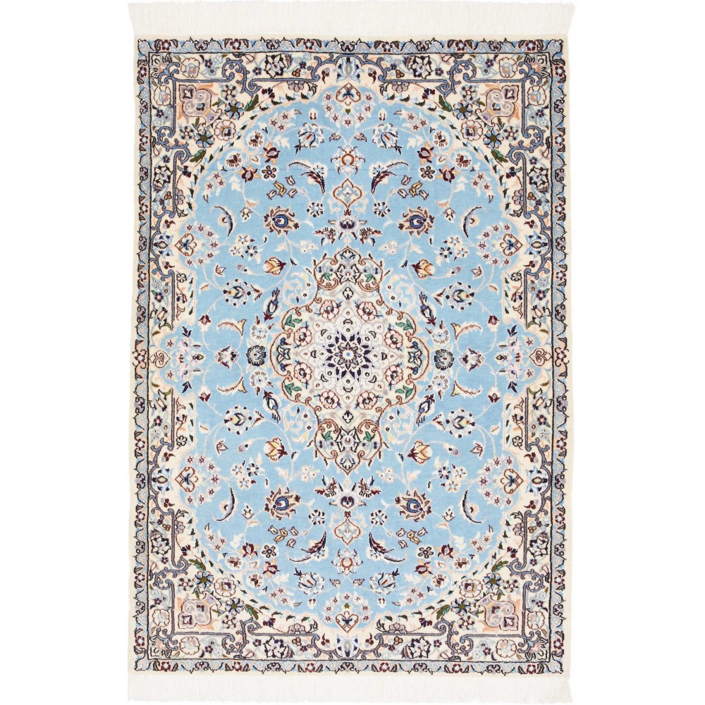 Tappeto Nain 6La Persia bianco grigio 80x118