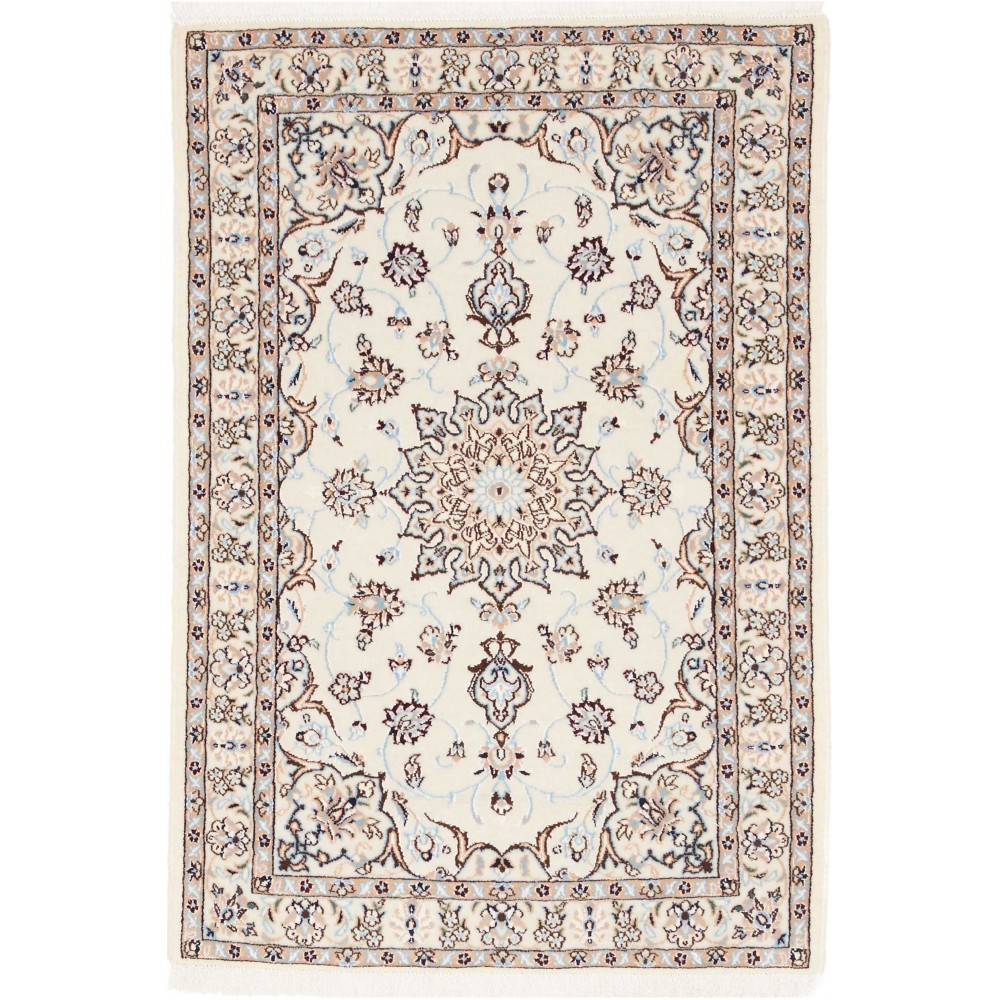 Tappeto Nain 6La Persia bianco grigio 63x93
