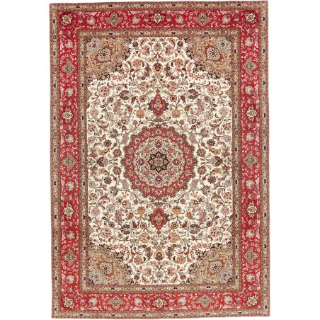 Tappeto Tabriz 50 Raj Persia beige marrone 208x302
