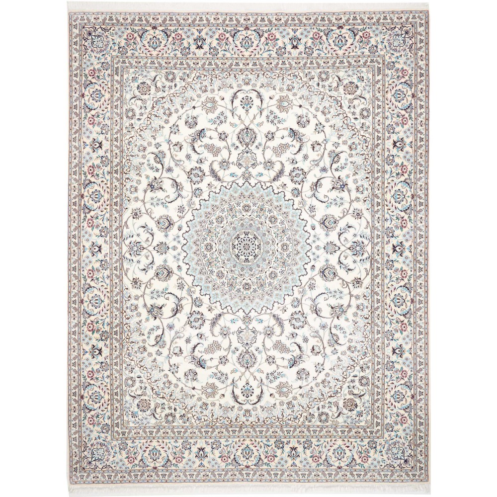 Tappeto Nain 9La Persia bianco grigio 297x390