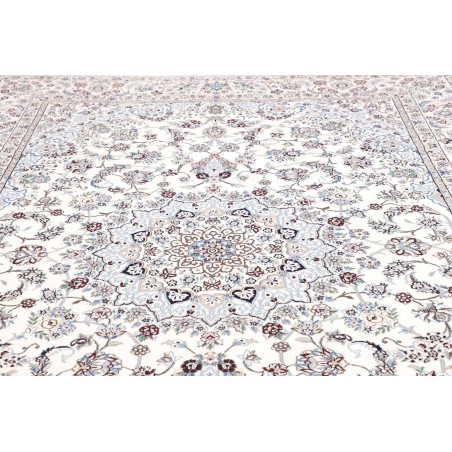 Tappeto Nain 9La Persia bianco grigio 246x348