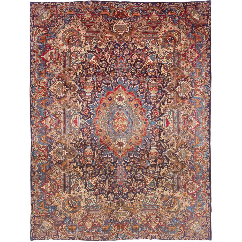 Tappeto Kashamr Zirkhaki Persia azzurro arancione 300x394