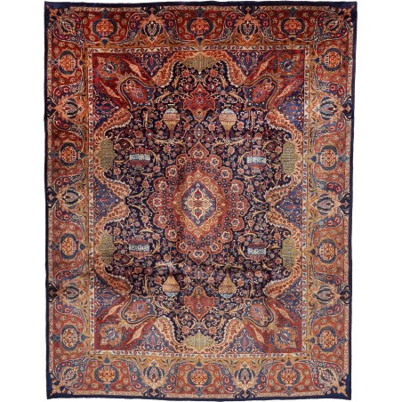 Tappeto Kashamr Zirkhaki Persia marrone giallo 300x389
