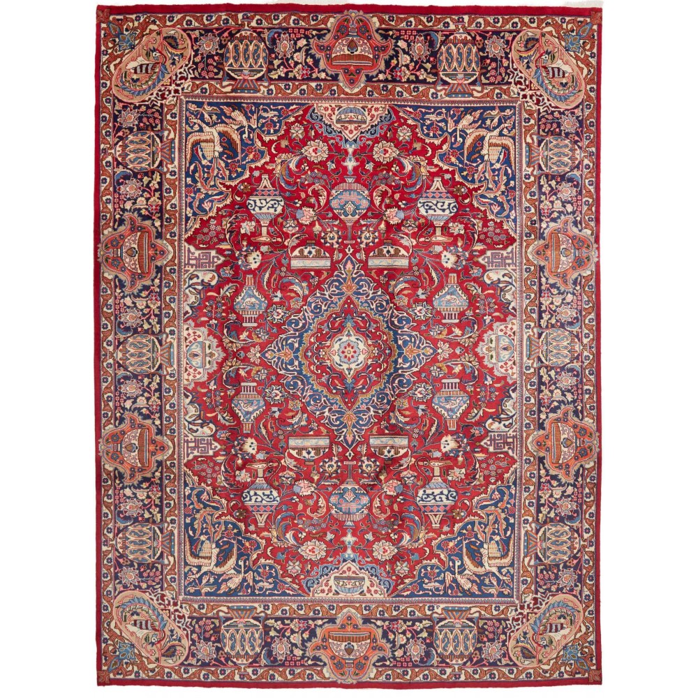 Tappeto Kashamr Zirkhaki Persia marrone grigio 293x392