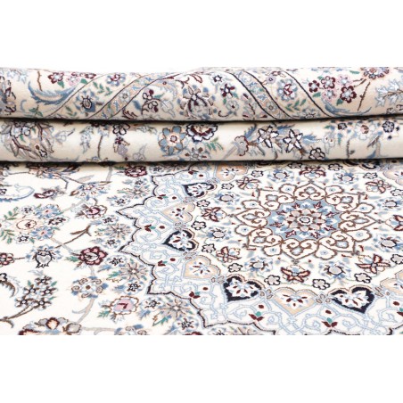 Tappeto Nain 9La Persia bianco grigio 246x348