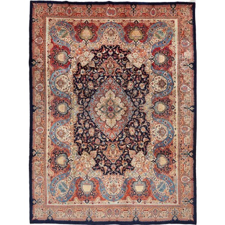 Tappeto Kashamr Zirkhaki Persia marrone blu 294x396