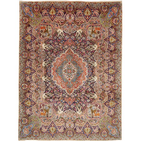 Tappeto Kashamr Zirkhaki Persia bianco grigio 294x390