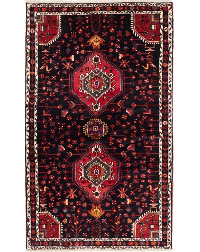 Tappeto Hamadan Persia arancione marrone 136x227