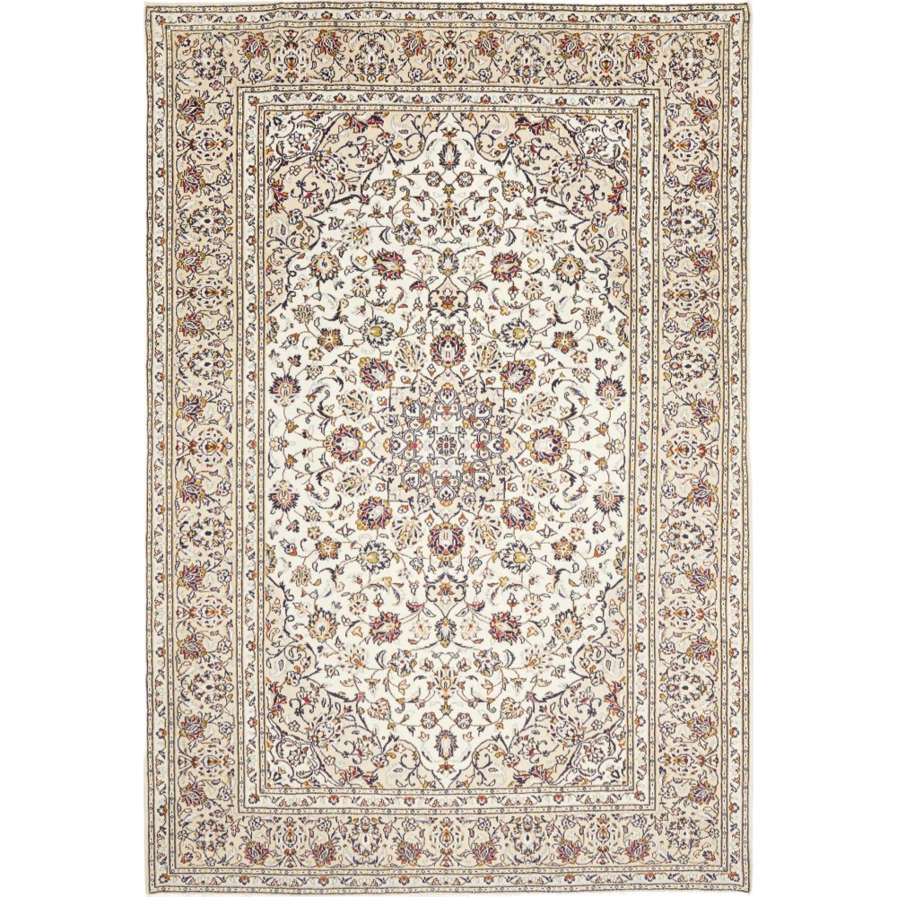 Tappeto Kashan Persia bianco 202x298