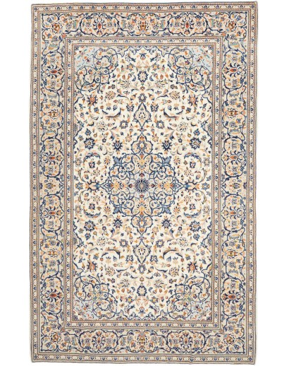 Tappeto Kashan Persia bianco grigio 200x315