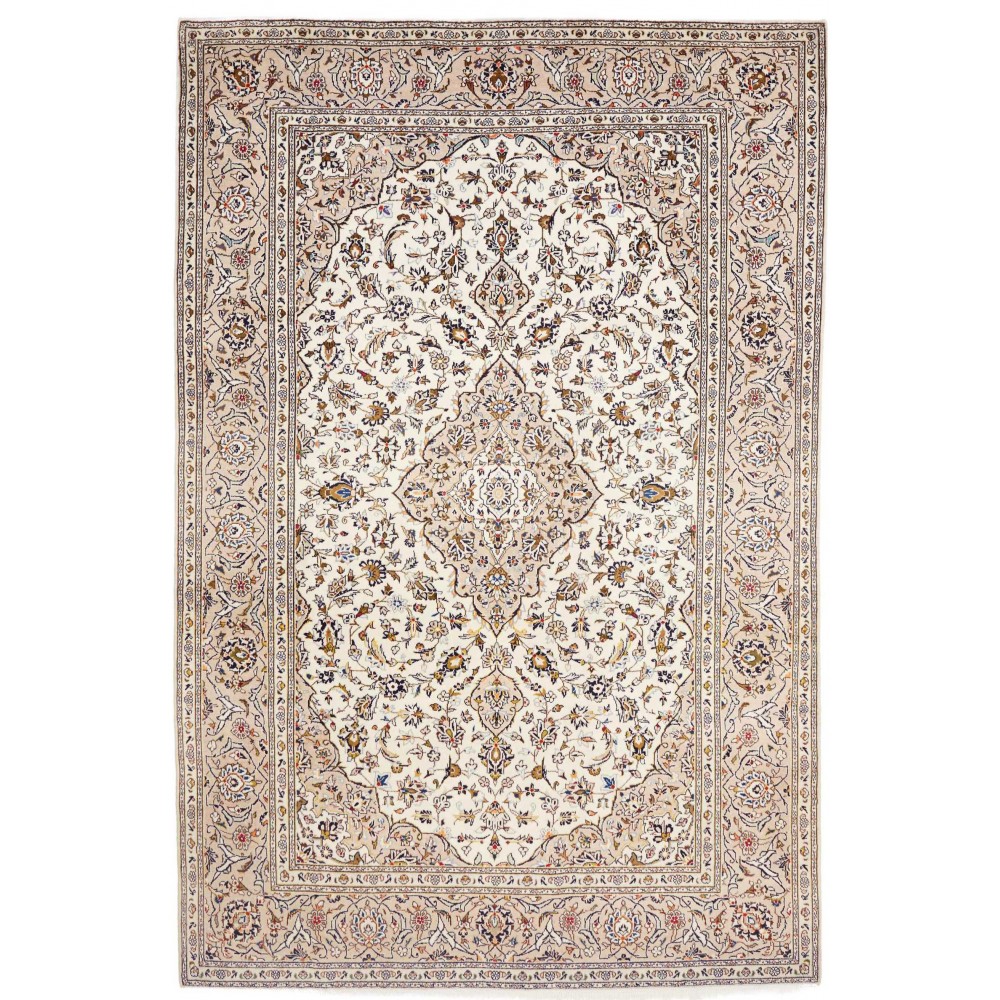 Tappeto Kashan Persia bianco 195x293