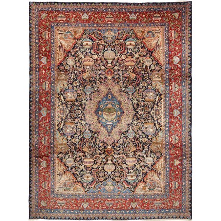 Tappeto Kashamr Zirkhaki Persia bianco giallo 305x407