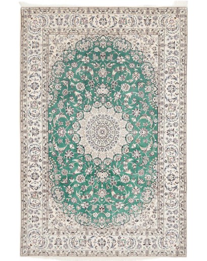 Tappeto Nain 9La Persia bianco azzurro 200x298